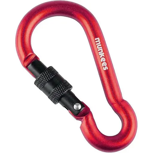 Брелок-карабін Munkees 3249 Pear with Screw Lock 8х80 мм Red (1012-3249-RD)