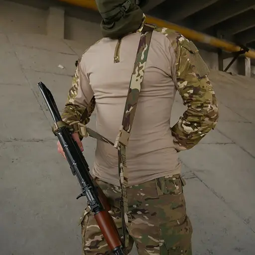 Ремінь Kiborg 3-точковий для АК РПК MultiCam (1000-k8070) - фото 6