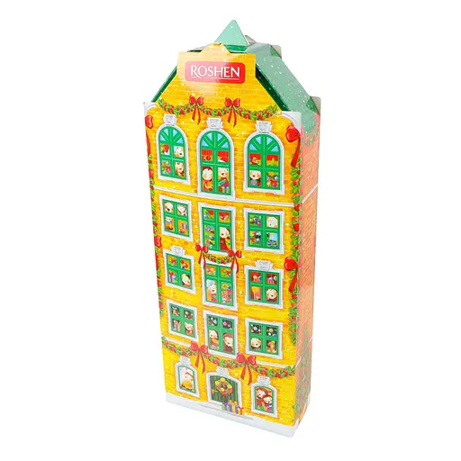 Уцінка. Набір подарунковий Новорічний будиночок Roshen 729 г - фото 2