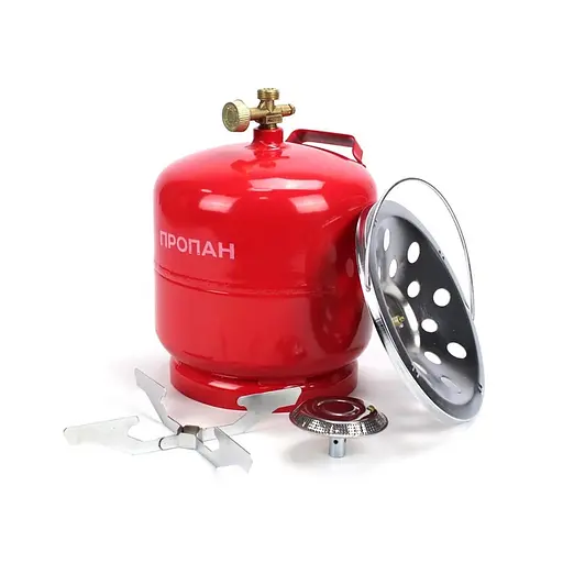 Туристический комплект A002 газовый баллон и горелка (3кг 8л) - фото 5