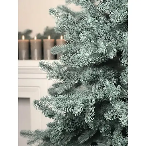 Ялинка штучна Hvoya Lux лита 220 см з металевою підставкою блакитна - фото 7