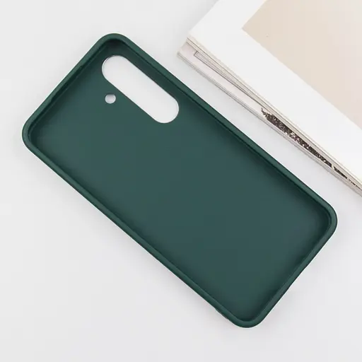 TPU чохол Bonbon Metal Style для Samsung Galaxy S23+ Зелений / Pine green - фото 4