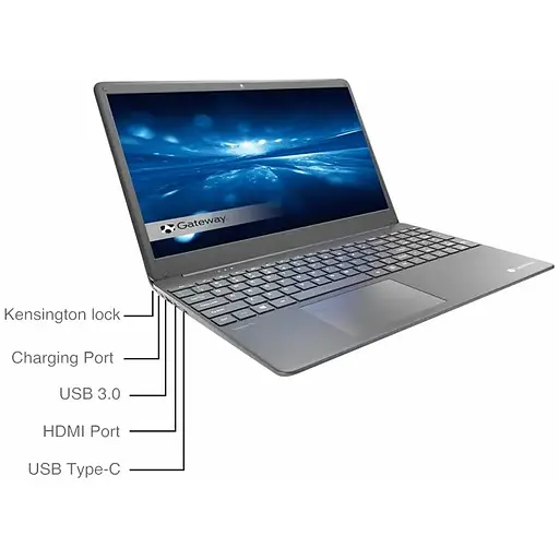 Ноутбук Gateway Ultra Slim Home+ 15.6" 4/128GB i3-1115G4 Black (GWNC31514-BK) - фото 5