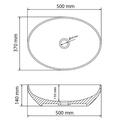 Умивальник VBI Alvito білий накладний VBI-012613, Білий - фото 4