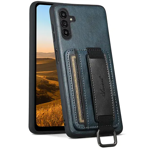 Чохол Epik шкіряний Wallet case and straps для Samsung Galaxy A14 4G/5G Синій/Blue - фото 2