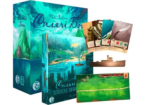 Настольная игра Games 7 Days Спящие Боги с дополнением Волны уничтожения + Игровой коврик + Металлический корабль + уникальное промо! (SB001U+2)