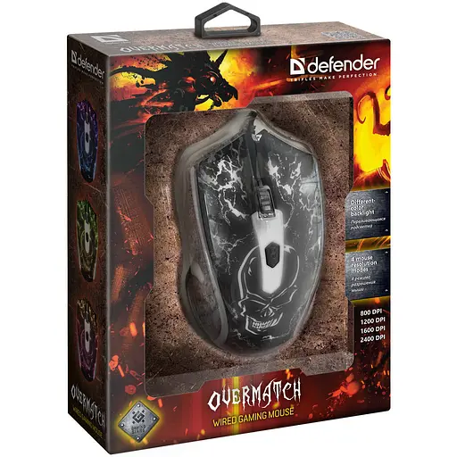 Мышка Defender Overmatch GM-069 USB Black (52069) - фото 4