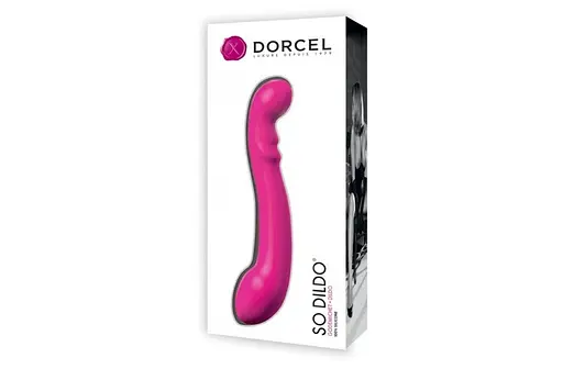 Двосторонній фалоімітатор Dorcel So V2 22.4 см фуксія - фото 4