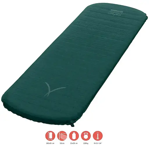 Коврик самонадувающийся Grand Canyon Hattan 5.0 M Botanical Garden зеленый (DAS303322) - фото 2