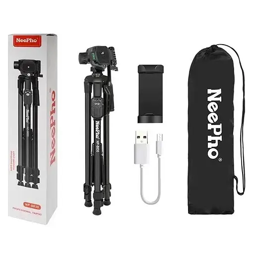 Штатив NeePho NP-8830 для съемки 54-155см с разборным держателем в чехле+пульт - фото 4