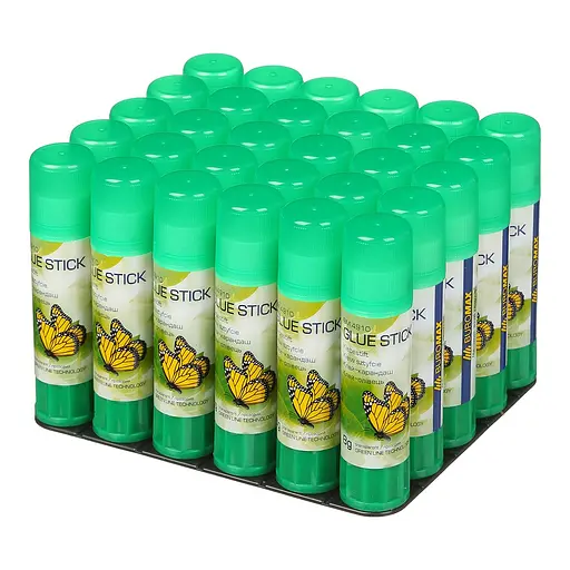 Клей-олівець, 8 г, PVP, прозорий, 30 шт. в упаковці