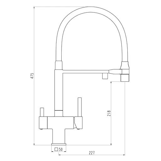 Змішувач для кухні Gappo під осмос G4395-59 - фото 6