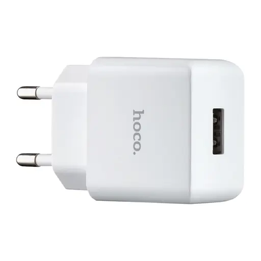 Мережевий зарядний пристрій Hoco C106A Leisure single port charger ( EU ) Білий - фото 1