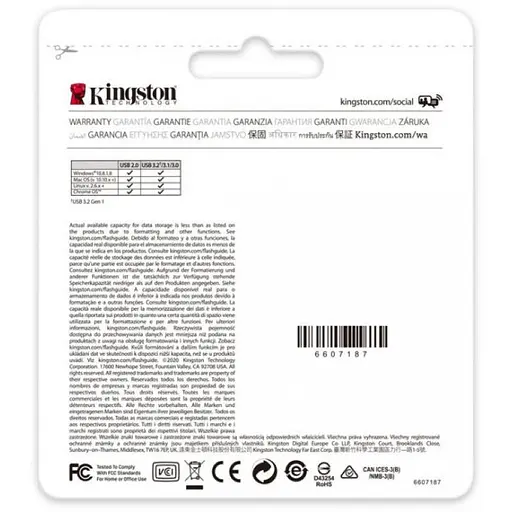 Флэш память Kingston 64GB Exodia M Black/Blue (DTXM/64GB) - фото 10
