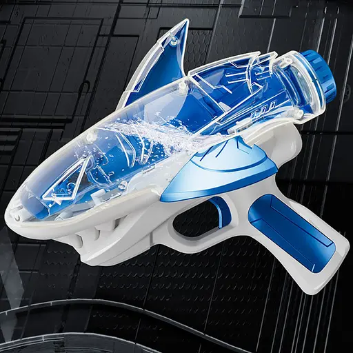 Водяний акумуляторний пістолет Shark Water Gun 185-68 (300ml) with lithium battery Blue - фото 3