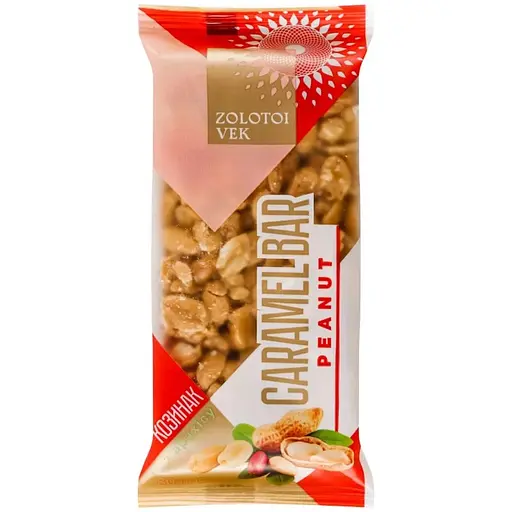 Уцінка. Козинак з арахісу Zolotoi Vek Peanut Caramel Bar 80 г (920860)