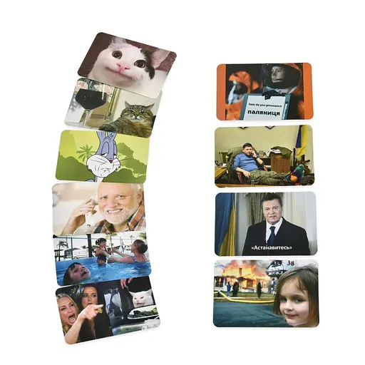 Настільна гра "Мемні котики" Strateg 30734 гральні картки 98 штук, інструкція - фото 4