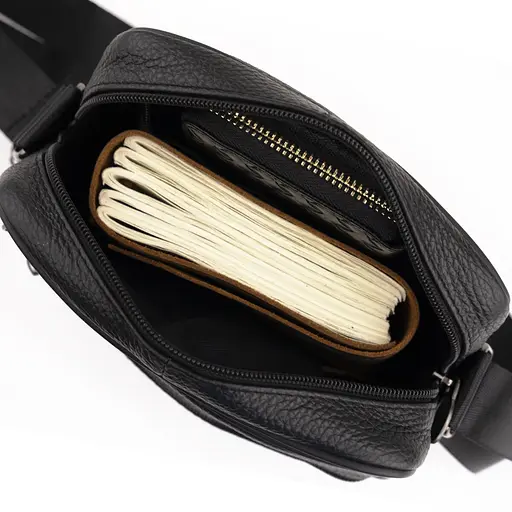 Чоловіча шкіряна сумка Vintage 18х21,5х5,5 см sum0012317 - фото 6