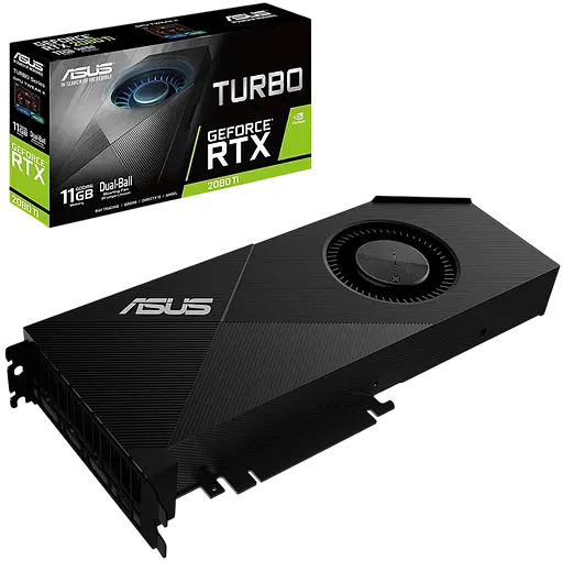 Видеокарта GeForce RTX 2080 Ti 11GB Asus Turbo (TURBO-RTX2080TI-11G) Б/У - фото 1