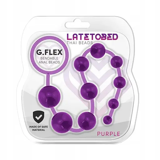 Анальний ланцюжок Latetobed G.Flex 30 см (фіолетовий) - фото 3