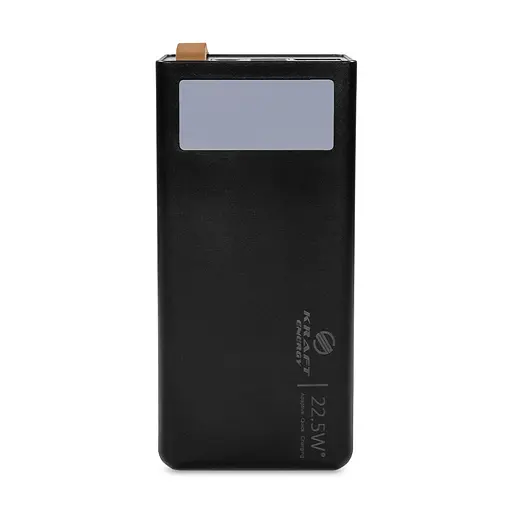 Повербанк 40000mAh Power Bank Kraft KPB-2340FCL Black 22.5W QC3.0 LED-ліхтар (43-00084)