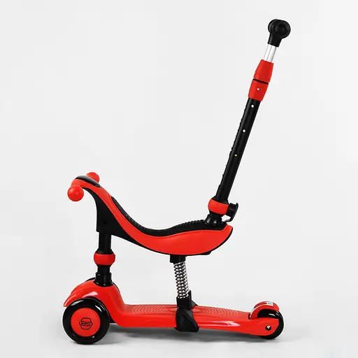 Самокат-велобіг 3 в 1 Best Scooter 32х14х61-75 см Червоний 000231686 - фото 2