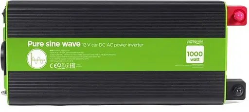 Інвертор EnerGenie 12V/230V 1000W (2000W peak power) чиста синусоїда (EG-PWC-PS1000-01 1000 Вт (EG-PWC-PS1000-01) - фото 2