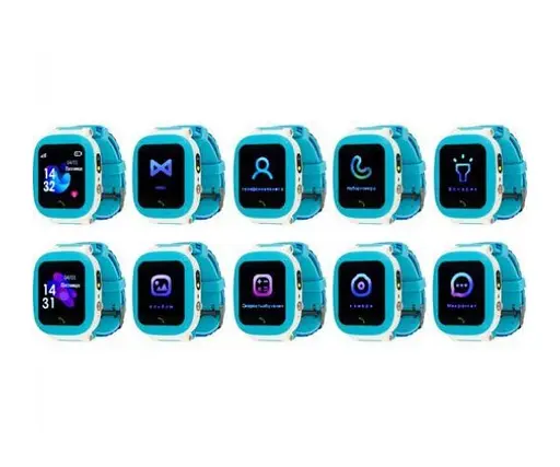 Детские часы Amigo GO004 Splashproof Camera LED с сим картой голубые - фото 4