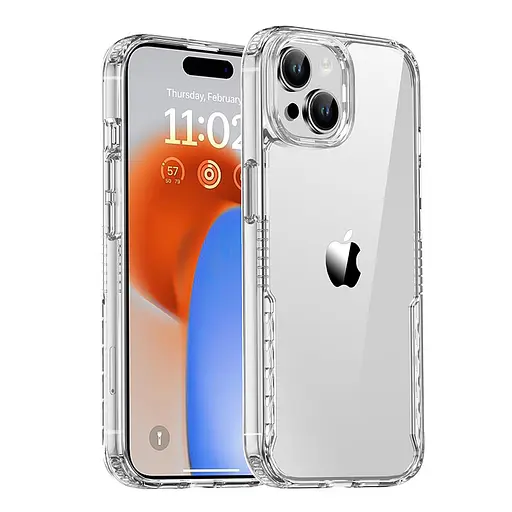 Чохол Epik TPU+PC Multi-Color для Apple iPhone 15, 6.1 Clear - фото 1