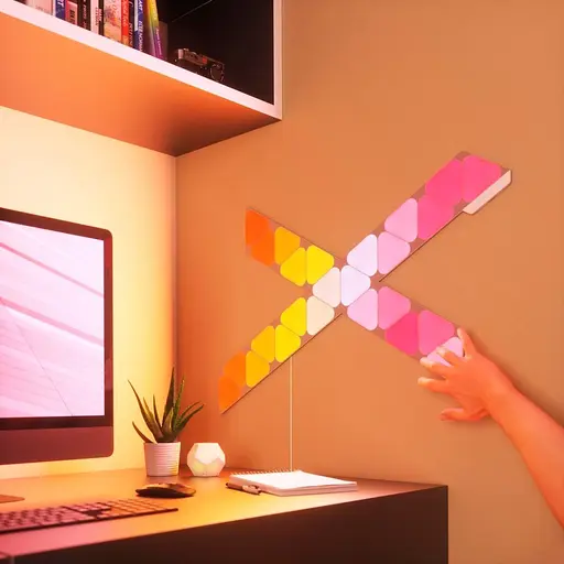 Додаткові панелі Nanoleaf Shapes Triangles Starter Kit Apple Homekit 3 шт [80705] - фото 5