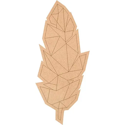 Основа для декорування панно-мозаїка Rosa Talent Перо 1 МДФ 25х58 см