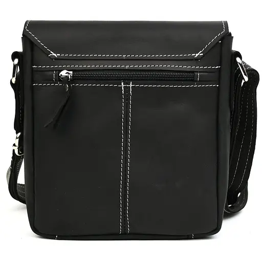 Небольшая мужская сумка через плечо кожаная LIMARY 22х18х5 см sum0028275 - фото 3