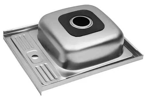 Кухонная мойка Kroner KRP Satin - 6050 (0.6 мм) (CV031911) - фото 4