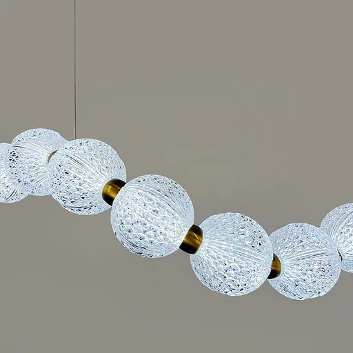 Светодиодный светильник PEARLIES с прозрачными рельефными шариками | Line F | Ст. MJ345-1000L AB - фото 2