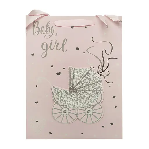 Подарочный пакет Bambi 2369L 40х30 х0,1 Розовый-2 - фото 1