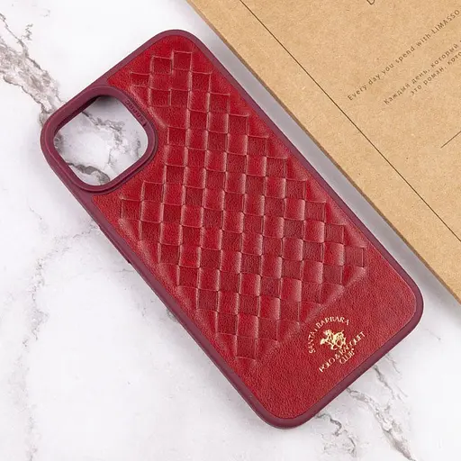 Шкіряний чохол Polo Santa Barbara для Apple iPhone 14 Plus 6.7 Red - фото 6
