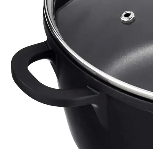 Набор кастрюль Bohmann BH-6006-MRB 6 предметов для всех типов плит Черный - фото 7