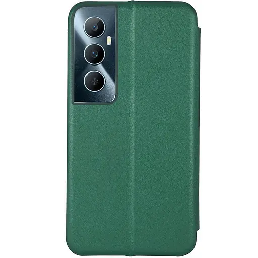 Шкіряний чохол-книжка Classy для Realme C65 4G Зелений - фото 2