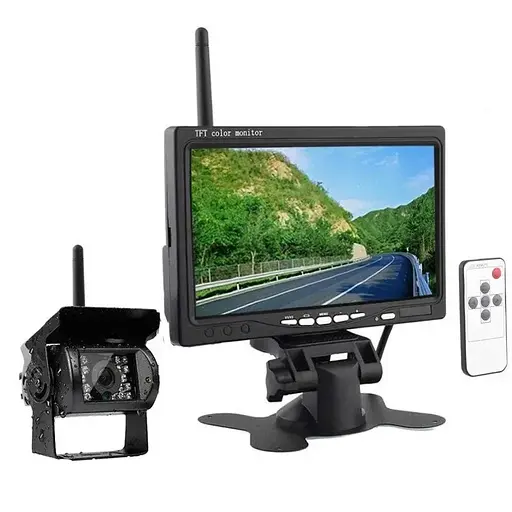 Камера заднего вида Nectronix W701 kit с монитором 7&quot; дюймов беспроводная для грузовиков, автобусов, микроавтобусов