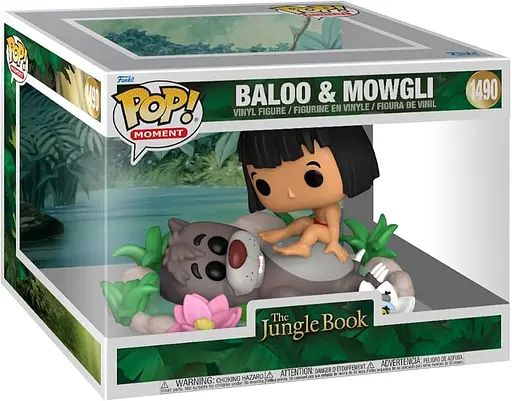 Коллекционная фигурка Funko Pop Книга джунглей Маугли и Балу Jungle Book Mowgli with Baloo 10 см FP JB MB - фото 3