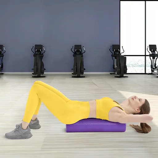 Массажный ролик 4FIZJO CARE+ EVA 60 x 15 см (валик, роллер) 4FJ0522 Purple (P-5907739314390) - фото 10