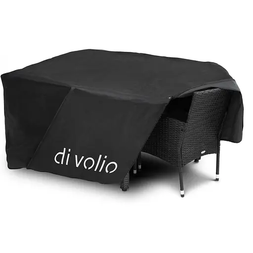 Садові меблі Di Volio Verona 4+1 чорні - фото 2