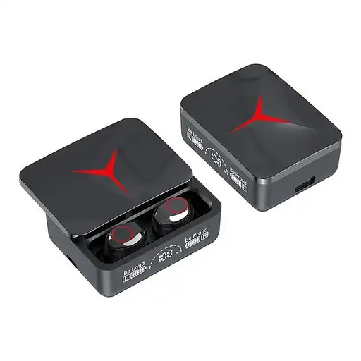 Беспроводные наушники TWS M90 с зарядным кейсом-павербанком и LED подсветкой Геймерские Bluetooth 5.3 наушники - фото 3