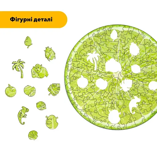 Деревянный фигурный пазл Лайм, А1, Картонная коробка 500+ элементов - фото 3