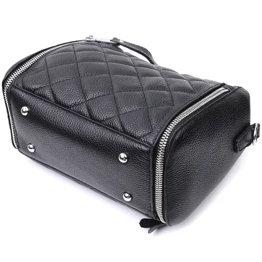 Женская сумка Vintage с ромбовидным узором из натуральной кожи 22х18х11 см sum0027013 - фото 5