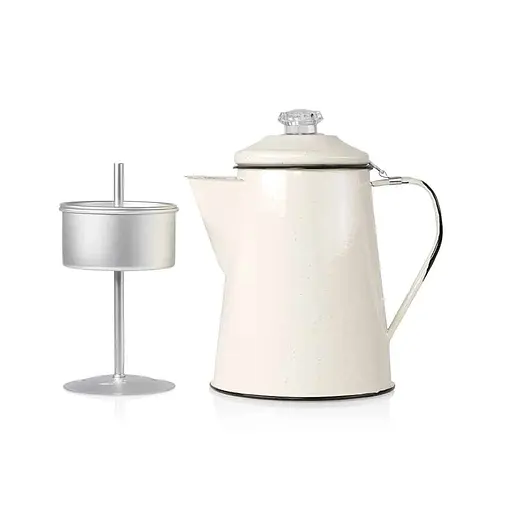Перколятор емальований GSI Outdoors Mesa 8 Сup Percolator Кремовий (1099-8154) - фото 2