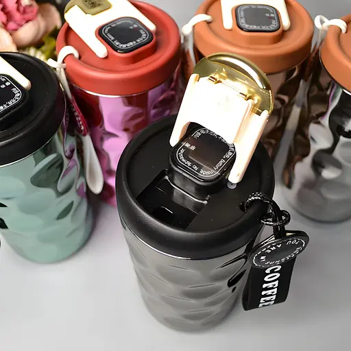 Термочашка для кави та чаю з дисплеєм температури 410 мл сіра (BC-0376) - фото 8