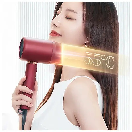 Фен Xiaomi ShowSee Electric Hair Dryer Red A11-R - фото 8