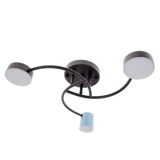 Люстра стельова Brille світлодіодна 22W WW+NW+CW BK+BL (BR-01 647C/3)