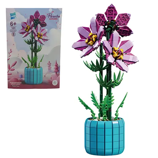 3D конструктор Flowers Рододендрон на 798 деталей (25-128) - фото 3